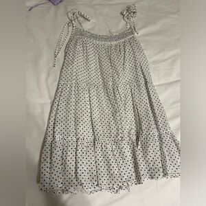 The impeccable pig, polkadot flowy mini dress, size S